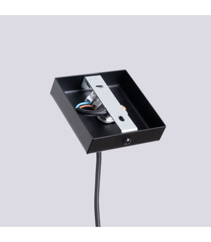 Caro Pendant Ceiling Light Natural Wood Black 1x E27-9