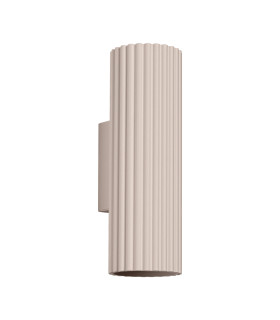 Karbon 20cm Up & Down Wall Lamp Taupe 2x GU10-1