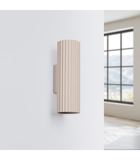 Karbon 20cm Up & Down Wall Lamp Taupe 2x GU10-2