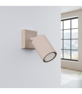 Karbon Square Base Single Spotlight Taupe 1x GU10-2