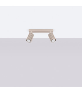 Karbon Twin Ceiling Spotlight Taupe 2x GU10-2