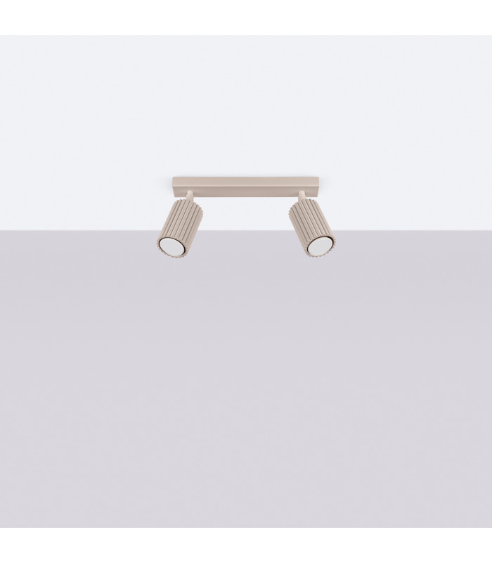 Karbon Twin Ceiling Spotlight Taupe 2x GU10-2