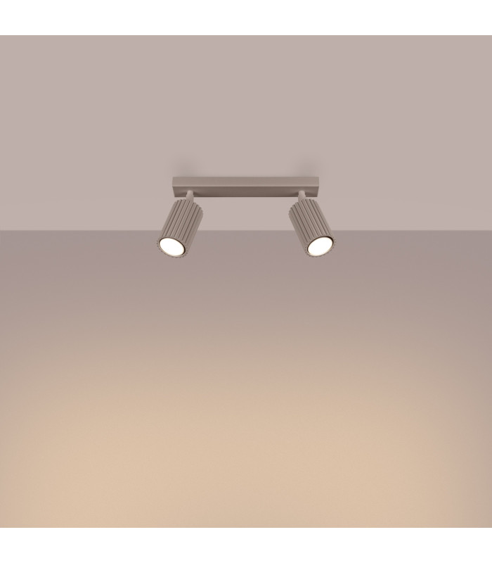 Karbon Twin Ceiling Spotlight Taupe 2x GU10-3