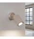 Karbon Round Base Single Spotlight with Switch Taupe 1x GU10-3