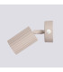 Karbon Round Base Single Spotlight with Switch Taupe 1x GU10-4