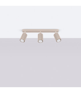 Karbon Ceiling Spotlight Bar Taupe 3x GU10-2