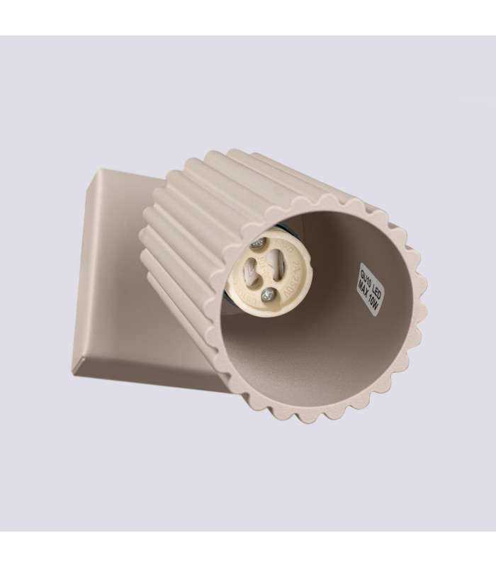 Karbon Square Base Single Spotlight Taupe 1x GU10-5