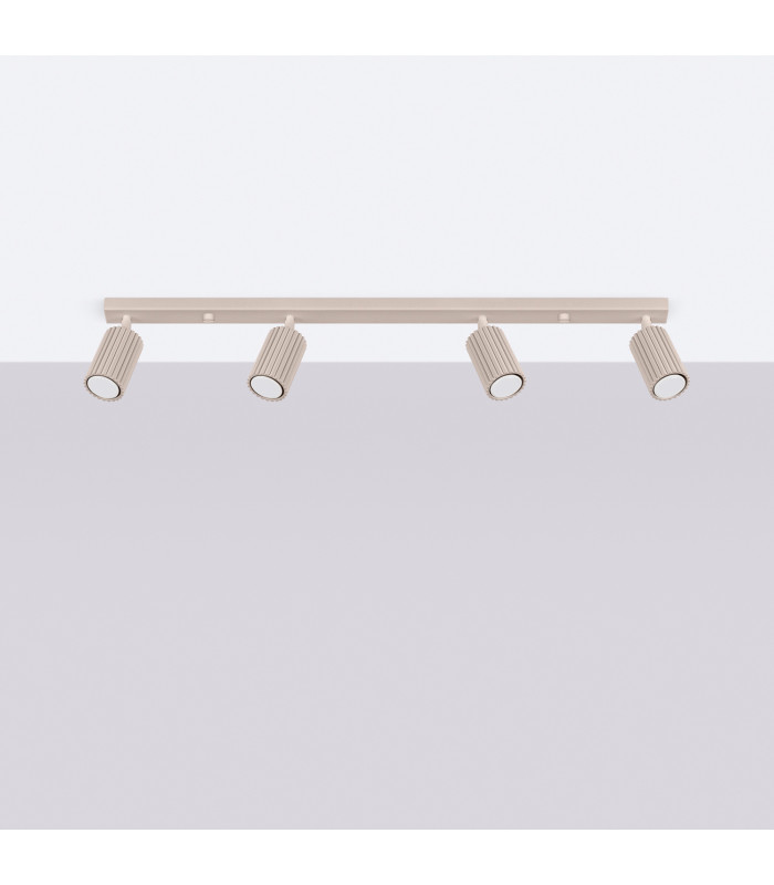 Karbon Ceiling Spotlight Bar Taupe 4x GU10-2