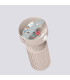 Karbon Round Base Single Spotlight with Switch Taupe 1x GU10-6