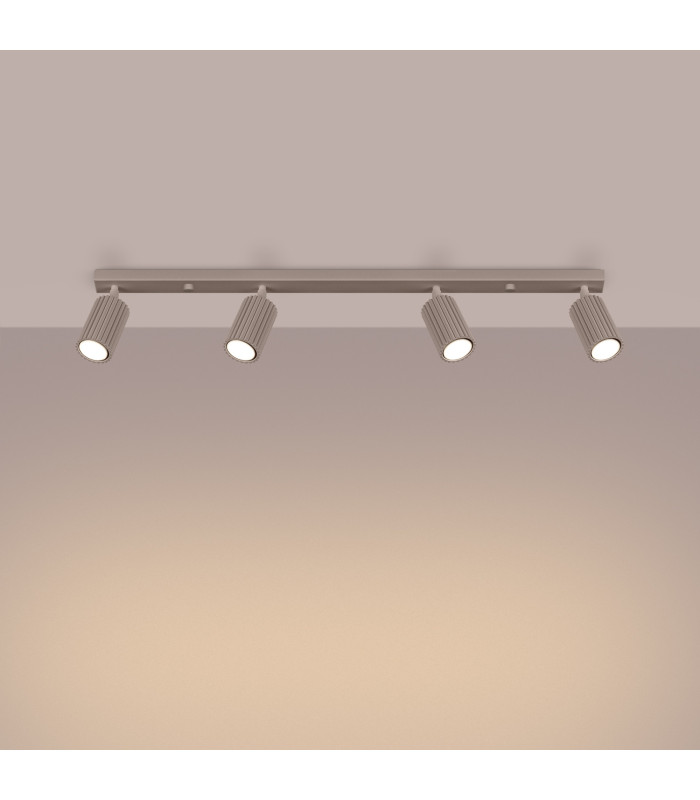 Karbon Ceiling Spotlight Bar Taupe 4x GU10-3