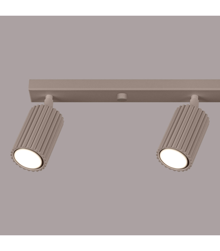 Karbon Ceiling Spotlight Bar Taupe 4x GU10-5