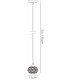 Small Ceiling Pendant 1 Light Polished Chrome, Clear Glass - 3