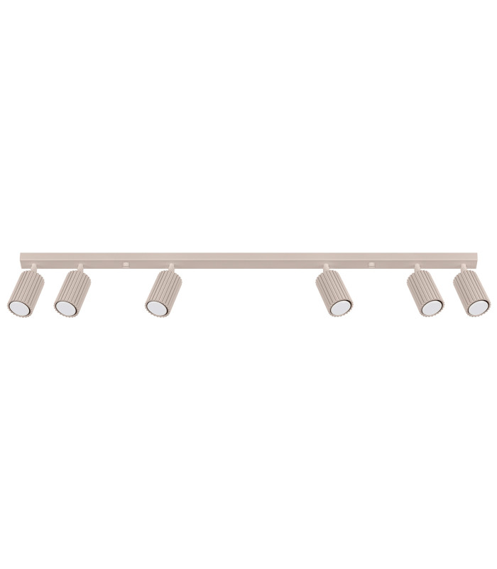 Karbon Ceiling Spotlight Bar Taupe 6x GU10-1