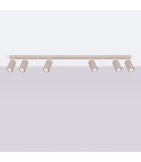 Karbon Ceiling Spotlight Bar Taupe 6x GU10-2
