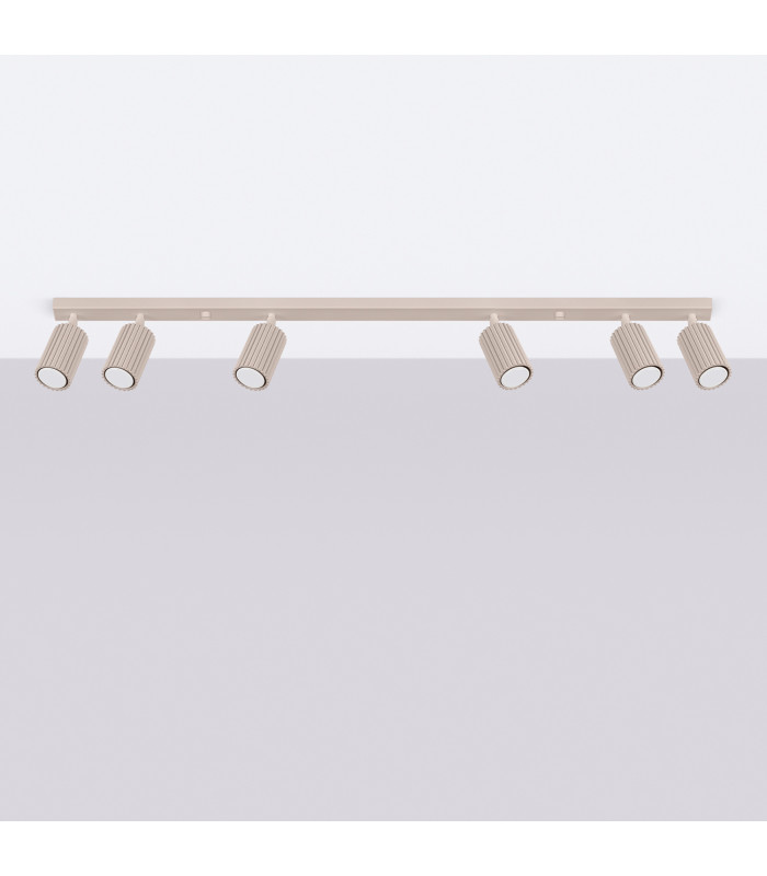Karbon Ceiling Spotlight Bar Taupe 6x GU10-2