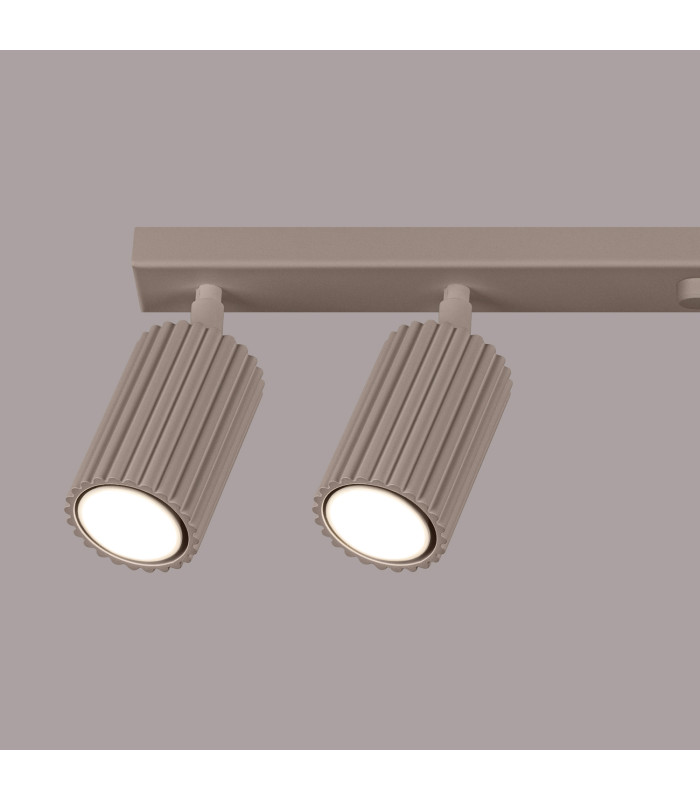 Karbon Ceiling Spotlight Bar Taupe 6x GU10-5