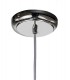 Small Ceiling Pendant 1 Light Polished Chrome, Clear Glass - 4