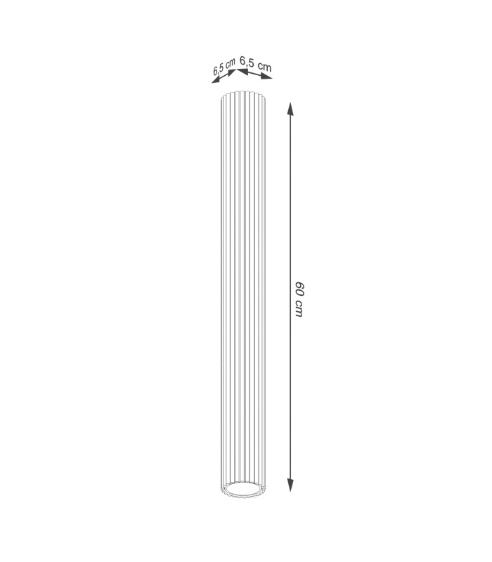 Karbon 60cm Surface Mounted Downlight Taupe 1x GU10-8