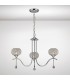 Ceiling Pendant 3 Light Polished Chrome, Clear Glass - 2