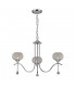 Ceiling Pendant 3 Light Polished Chrome, Clear Glass - 4