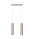 Karbon Bar Pendant Ceiling Light Taupe 2x GU10-1