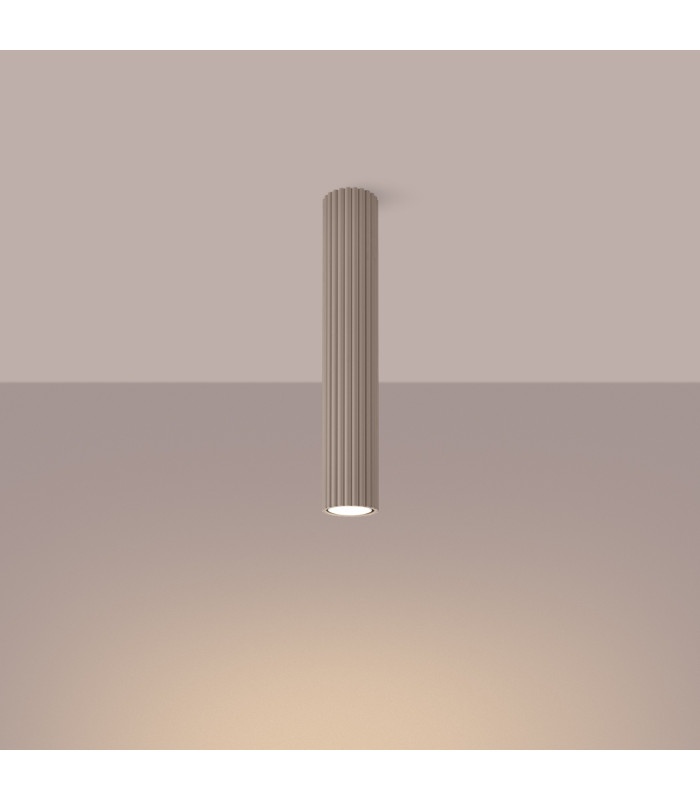Karbon 40cm Surface Mounted Downlight Taupe 1x GU10-3