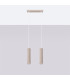 Karbon Bar Pendant Ceiling Light Taupe 2x GU10-2