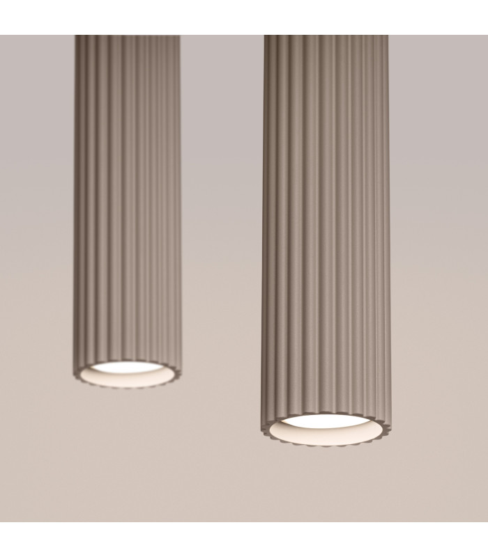 Karbon Bar Pendant Ceiling Light Taupe 2x GU10-4