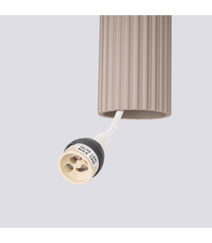 Karbon Bar Pendant Ceiling Light Taupe 2x GU10-6