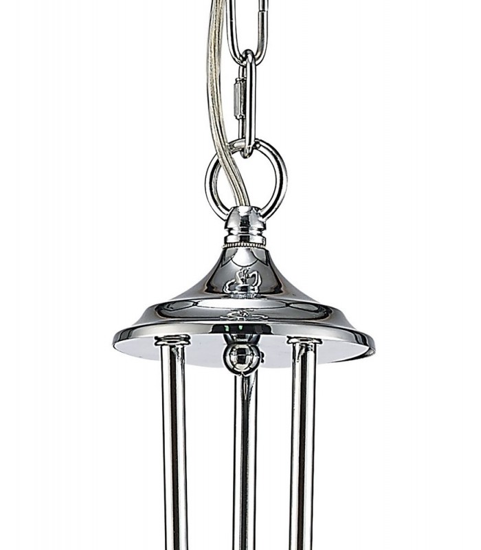 Ceiling Pendant 3 Light Polished Chrome, Clear Glass - 6