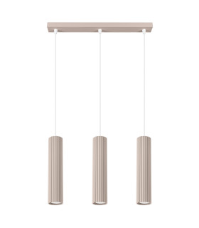 Karbon Bar Pendant Ceiling Light Taupe 3x GU10-1
