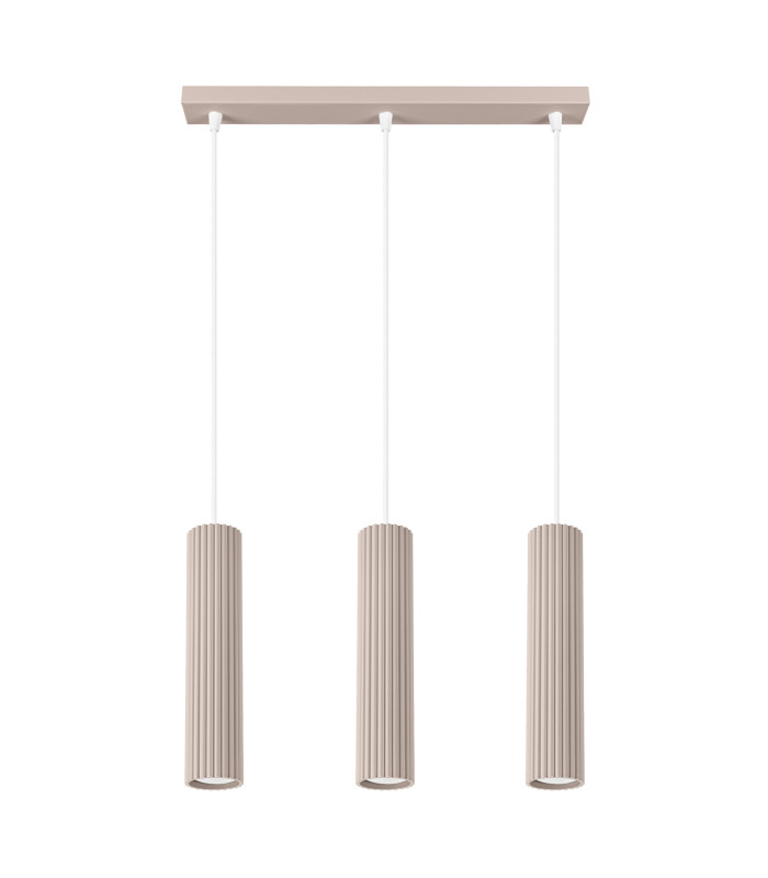 Karbon Bar Pendant Ceiling Light Taupe 3x GU10-1