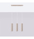 Karbon Bar Pendant Ceiling Light Taupe 3x GU10-2