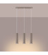 Karbon Bar Pendant Ceiling Light Taupe 3x GU10-3