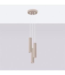 Karbon Cluster Pendant Ceiling Light Taupe 3x GU10-2