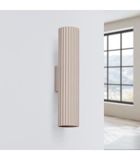 Karbon 30cm Up & Down Wall Lamp Taupe 2x GU10-2