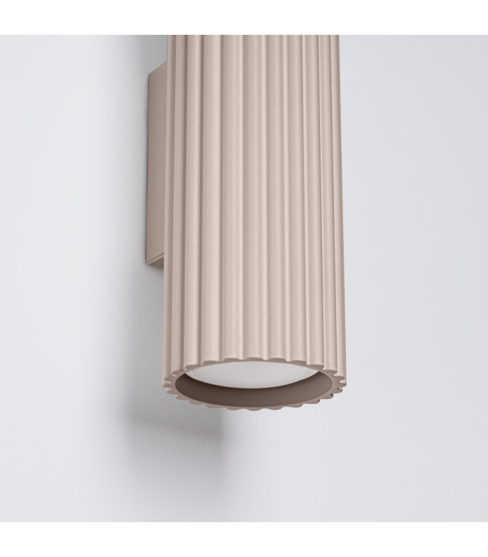 Karbon 30cm Up & Down Wall Lamp Taupe 2x GU10-4