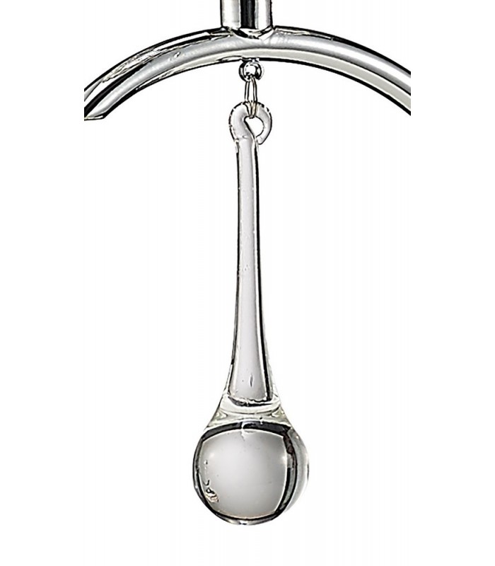 Ceiling Pendant 3 Light Polished Chrome, Clear Glass - 10