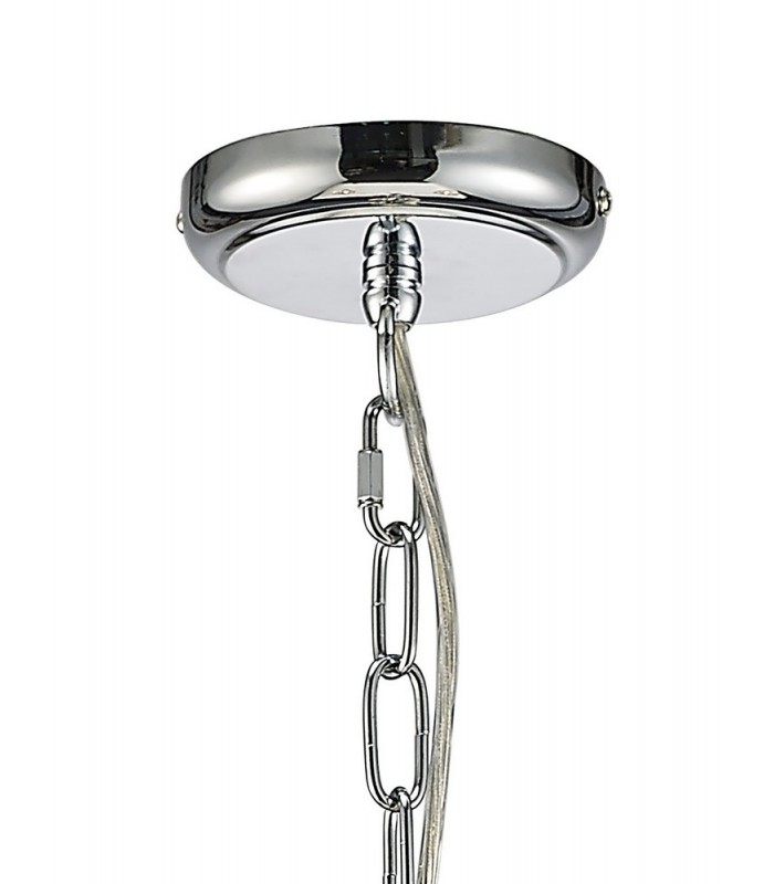 Ceiling Pendant 3 Light Polished Chrome, Clear Glass - 11