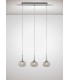 Ceiling Pendant 3 Light Line Polished Chrome, Clear Glass - 2