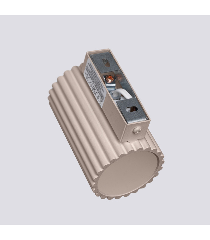 Karbon Flush Wall Uplighter Taupe 1x GU10-7