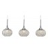 Ceiling Pendant 3 Light Line Polished Chrome, Clear Glass - 5
