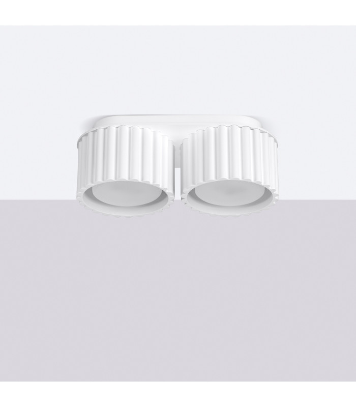 Aura Surface Mounted Downlight White 2x GX53-2