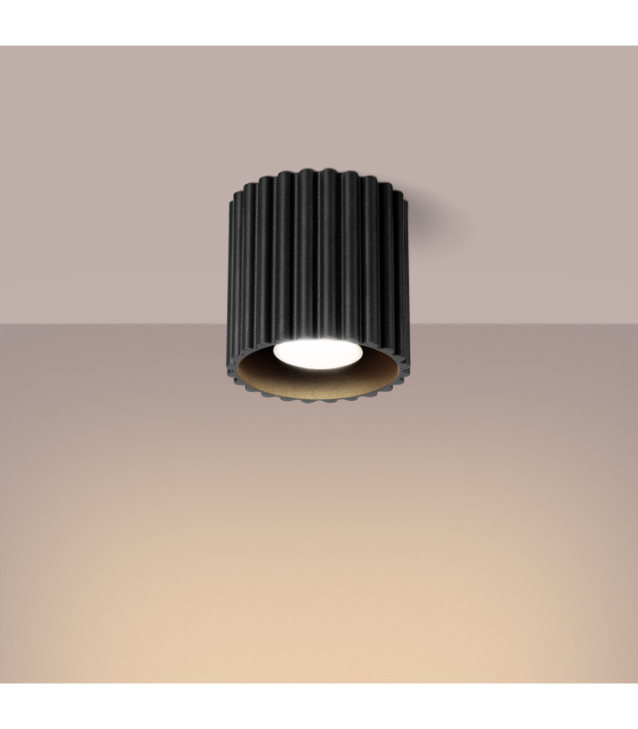 Aura Surface Mounted Downlight Black 1x GU10-3