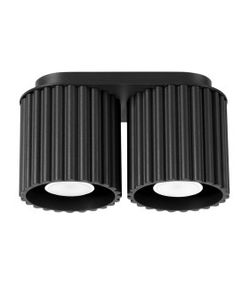 Aura Surface Mounted Downlight Black 2x GU10-1