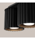 Aura Surface Mounted Downlight Black 2x GU10-4