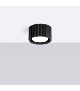 Aura Surface Mounted Downlight Black 1x GX53-2
