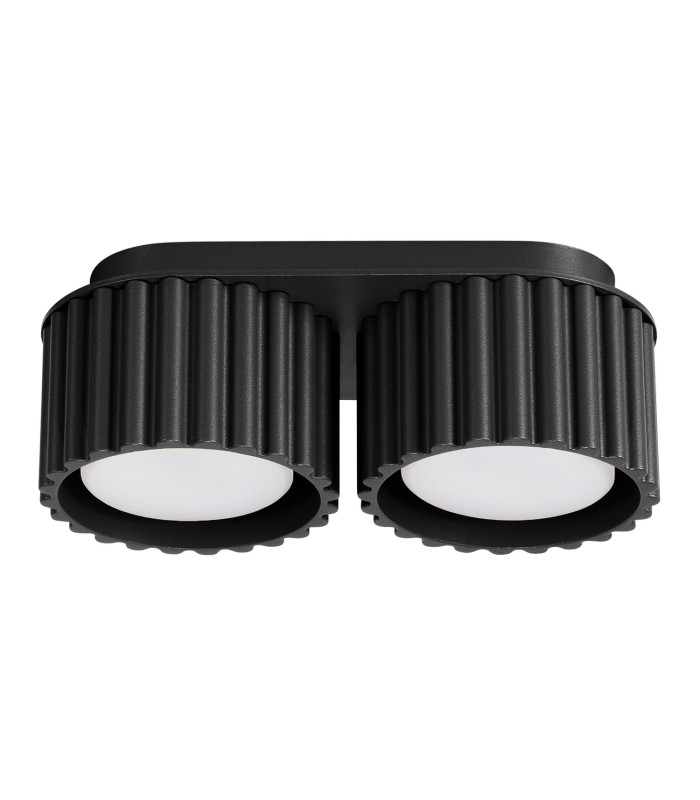 Aura Surface Mounted Downlight Black 2x GX53-1