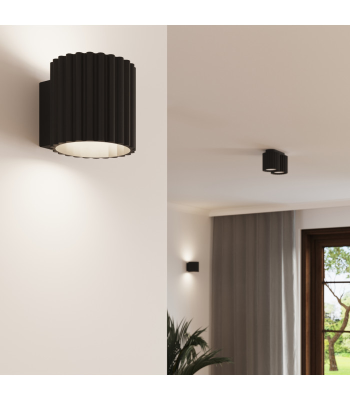 Aura Up & Down Wall Lamp Black 1x G9-13