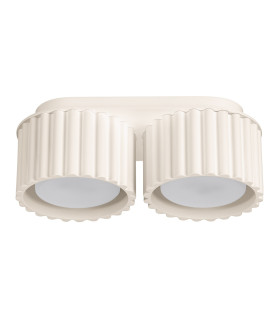 Aura Surface Mounted Downlight Beige 2x GX53-1
